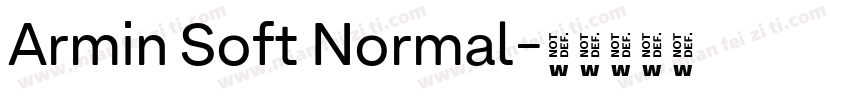 Armin Soft Normal字体转换